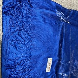 Royal blue scarf